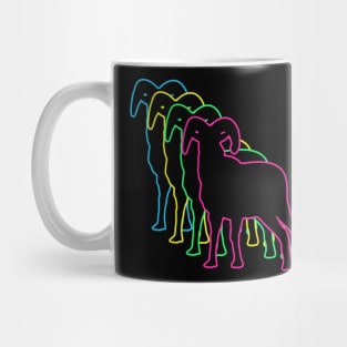 Goat 80s Neon Mug